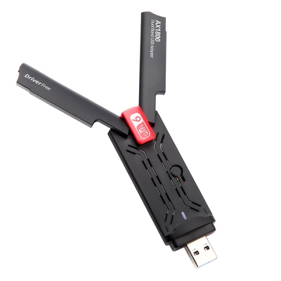 Driver Free wifi6 dual band usb adapter for computer games adaptor 2.4G/5G AX1800M dongle